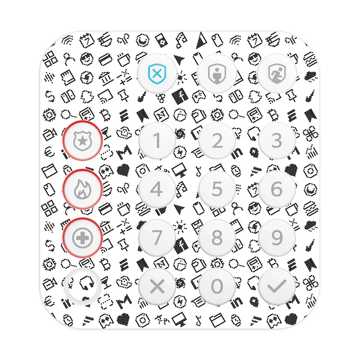 Ring Alarm Keypad (2nd Gen) Everything Series White Skin