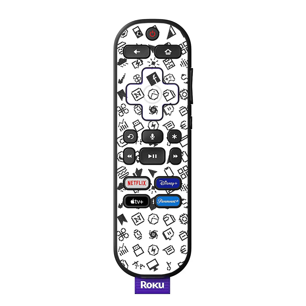 Roku Voice Remote Everything Series White Skin