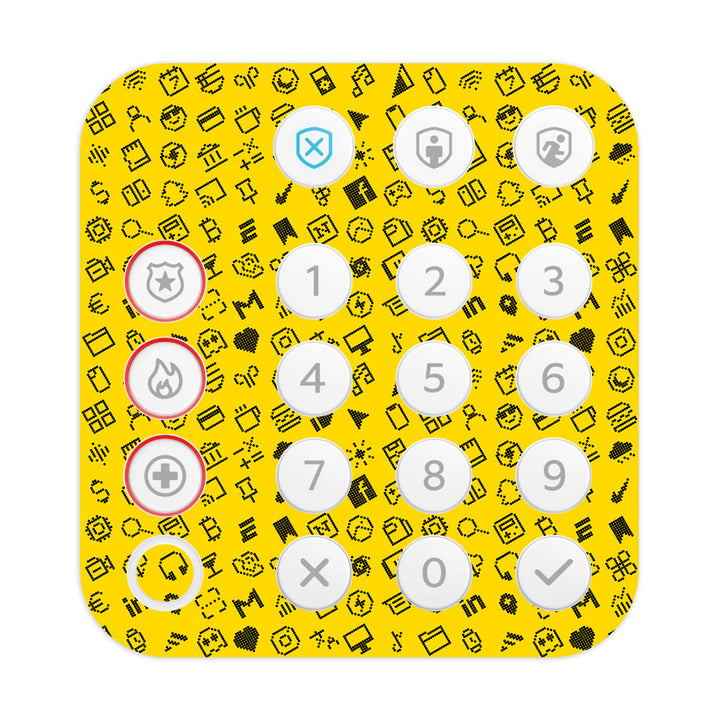 Ring Alarm Keypad (2nd Gen) Everything Series Yellow Skin
