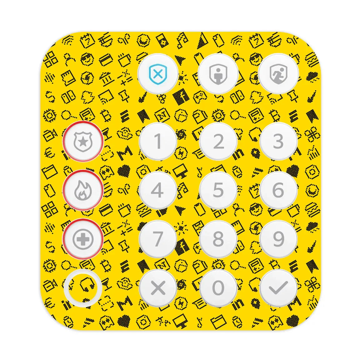 Ring Alarm Keypad (2nd Gen) Everything Series Yellow Skin