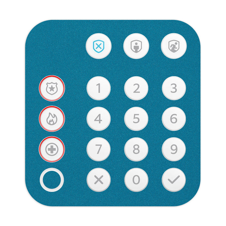 Ring Alarm Keypad (2nd Gen) Glitz Series Blue Skin