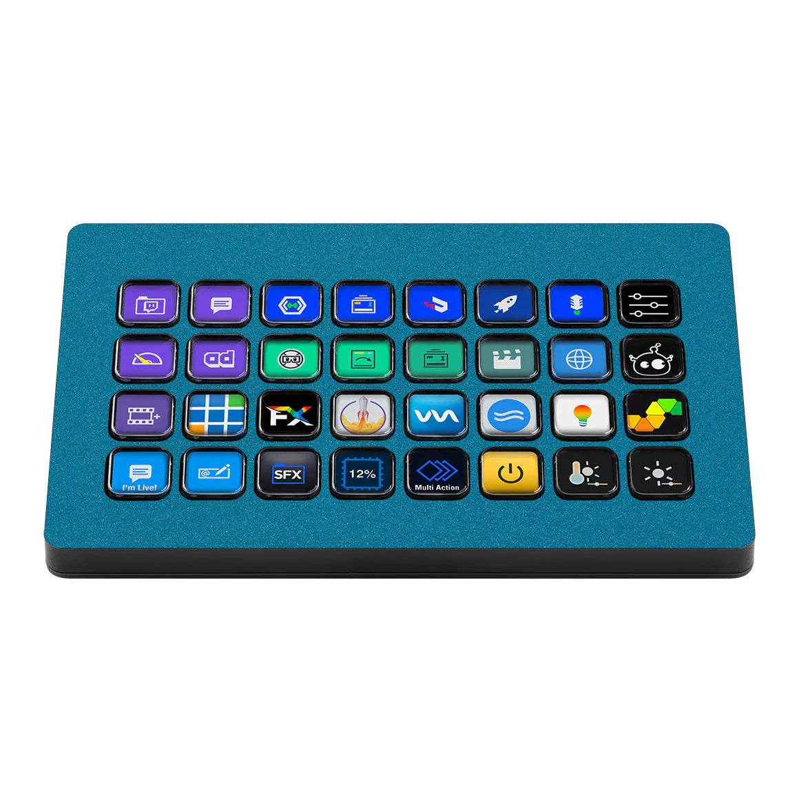 Elgato Stream Deck XL Glitz Series Blue Skin