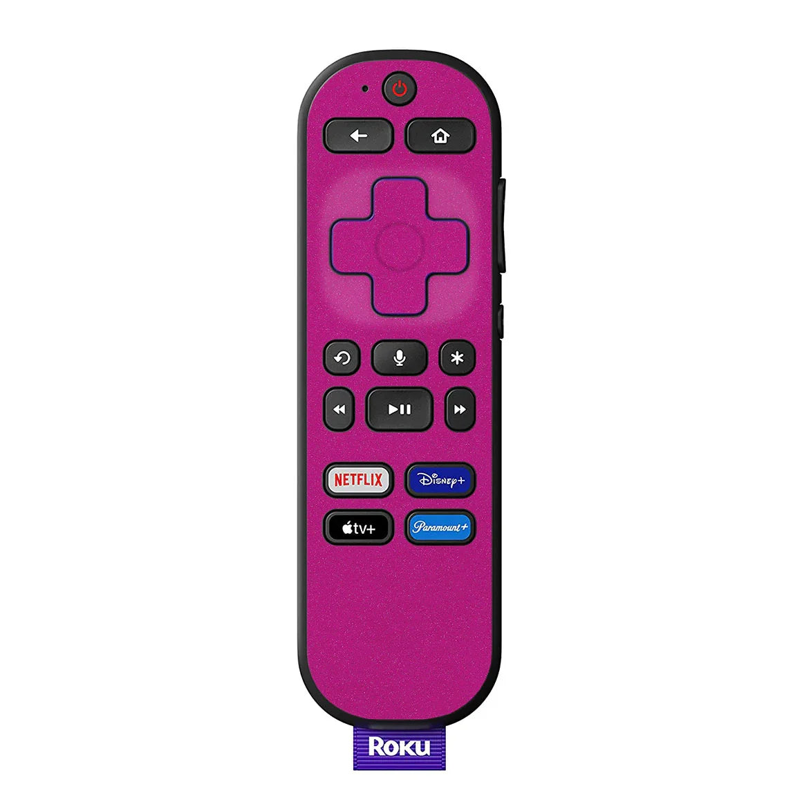 Roku Voice Remote Glitz Series Pink Skin