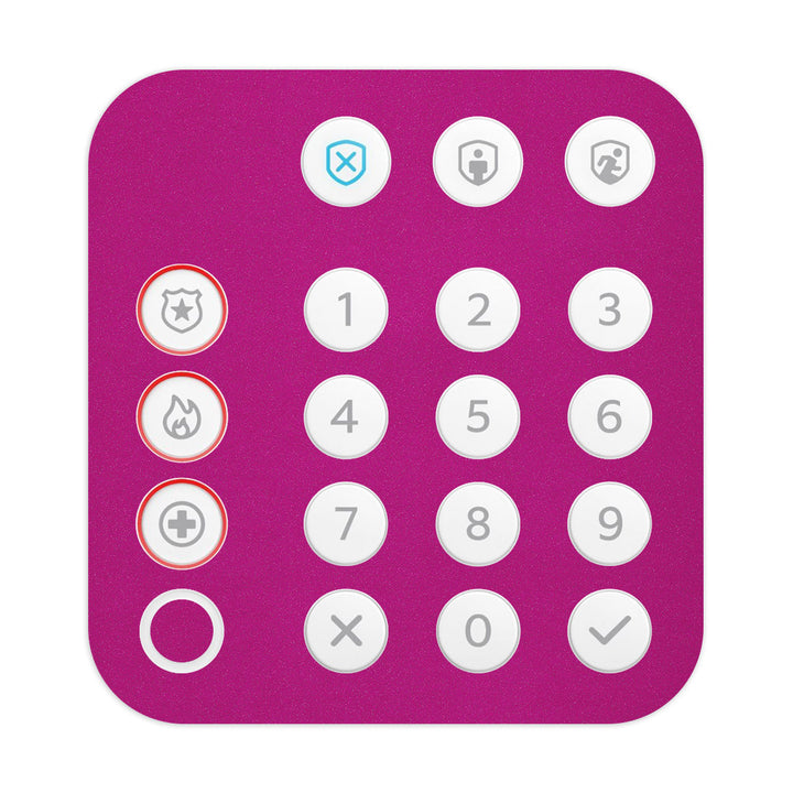 Ring Alarm Keypad (2nd Gen) Glitz Series Pink Skin
