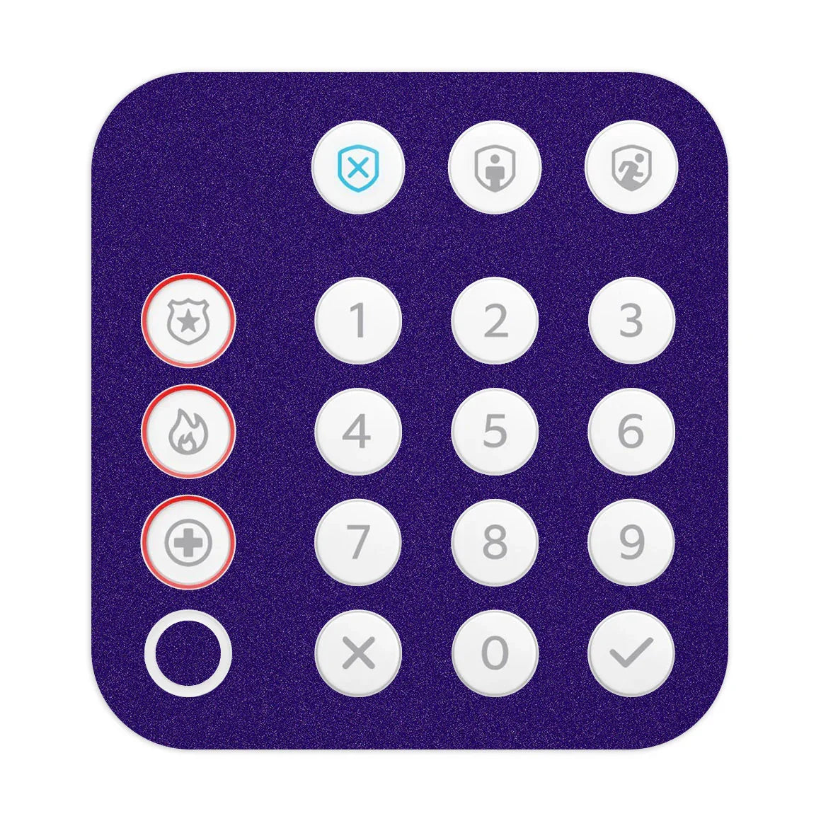 Ring Alarm Keypad (2nd Gen) Glitz Series Purple Skin