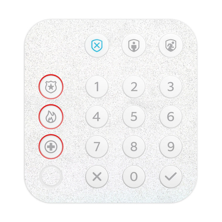 Ring Alarm Keypad (2nd Gen) Glitz Series White Skin