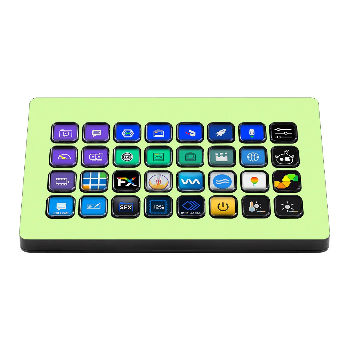 Elgato Stream Deck XL Glow Series GreenGlow Skin