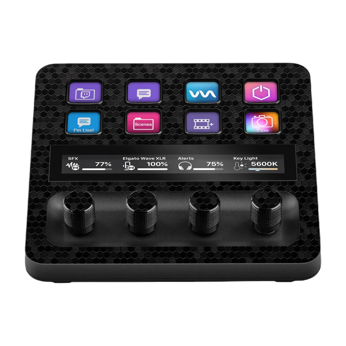 Elgato Stream Deck + Honeycomb Series Black Skin