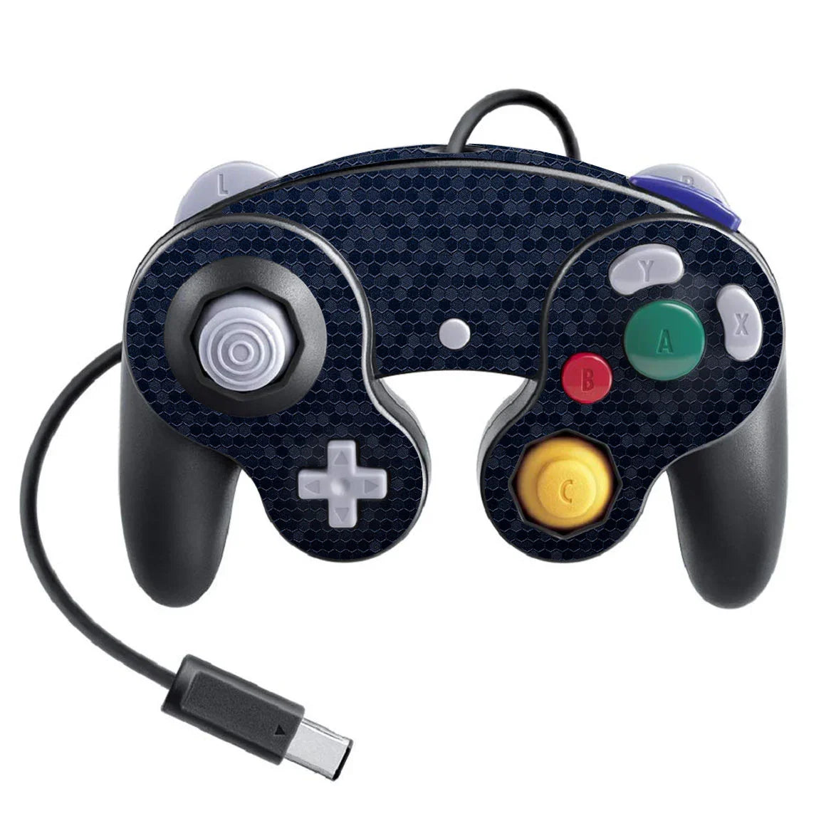 Nintendo Game Cube Controller Super Smash Bros Honeycomb Series Blue Skin