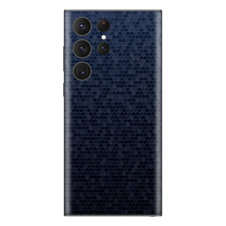 Galaxy S23 Ultra Honeycomb Series Blue Skin