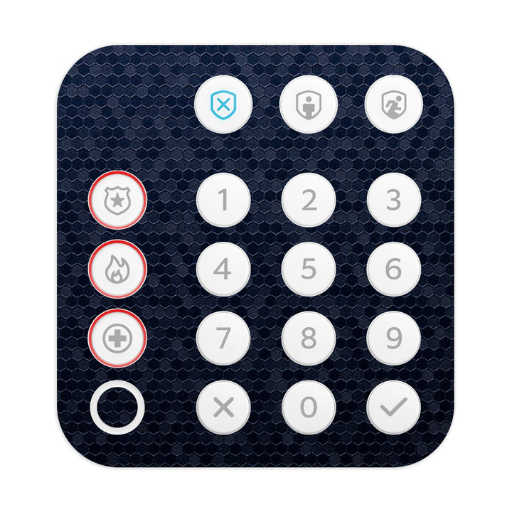 Ring Alarm Keypad (2nd Gen) Honeycomb Series Blue Skin