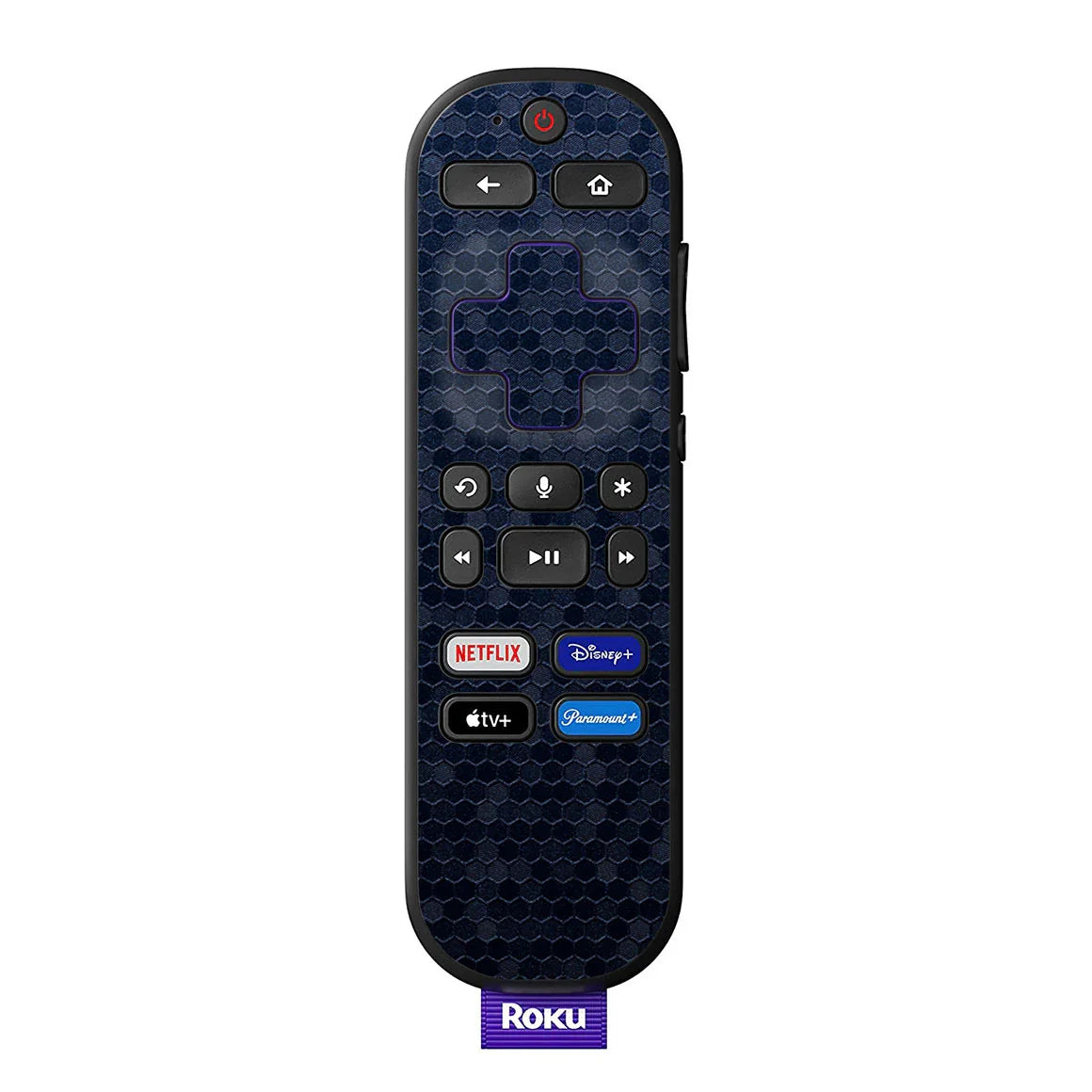 Roku Voice Remote Honeycomb Series Blue Skin