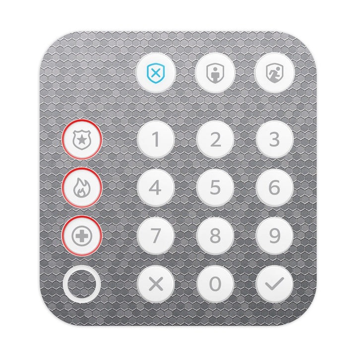 Ring Alarm Keypad (2nd Gen) Honeycomb Series Silver Skin