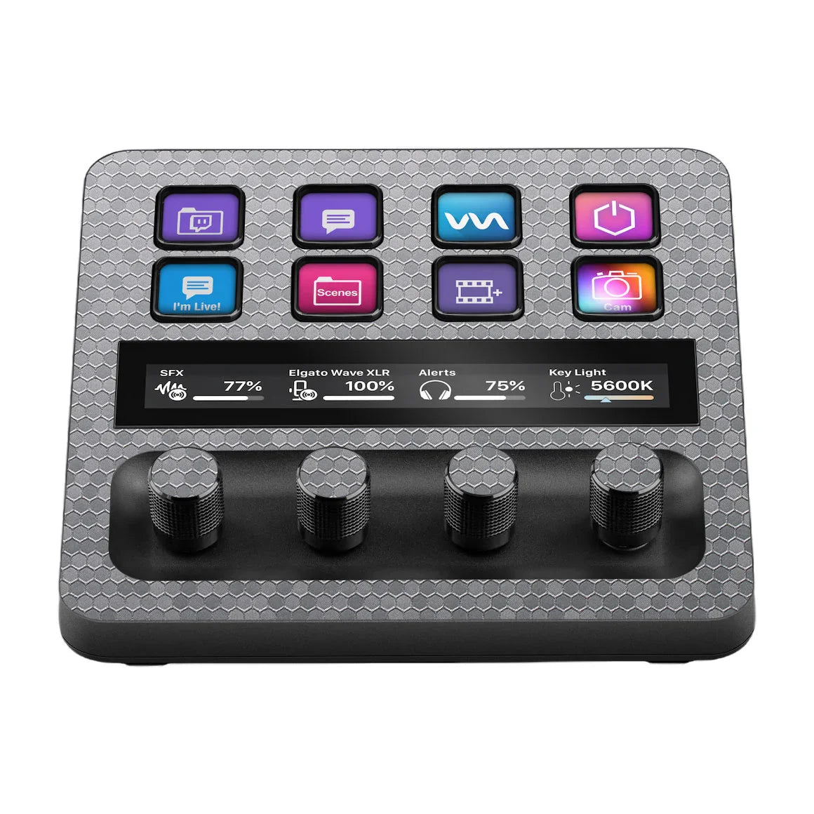 Elgato Stream Deck + Honeycomb Series Silver Skin