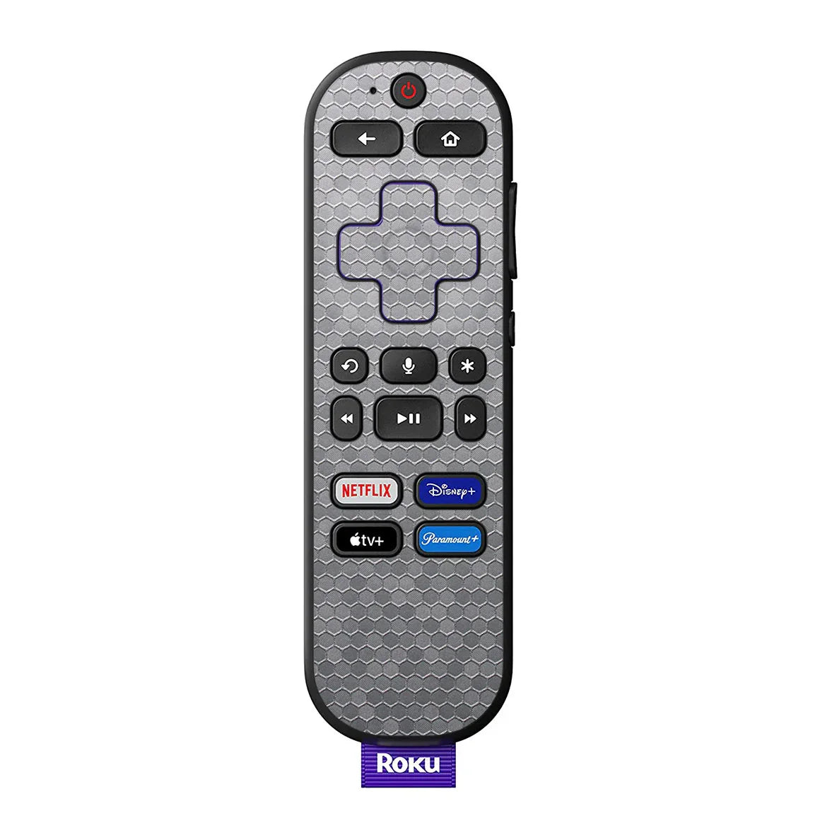 Roku Voice Remote Honeycomb Series Silver Skin