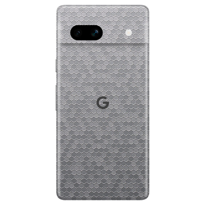 Google Pixel 7a Honeycomb Series Silver Skin