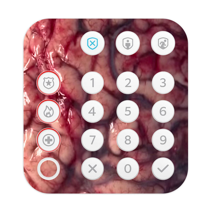 Ring Alarm Keypad (2nd Gen) Horror Series Brain Skin