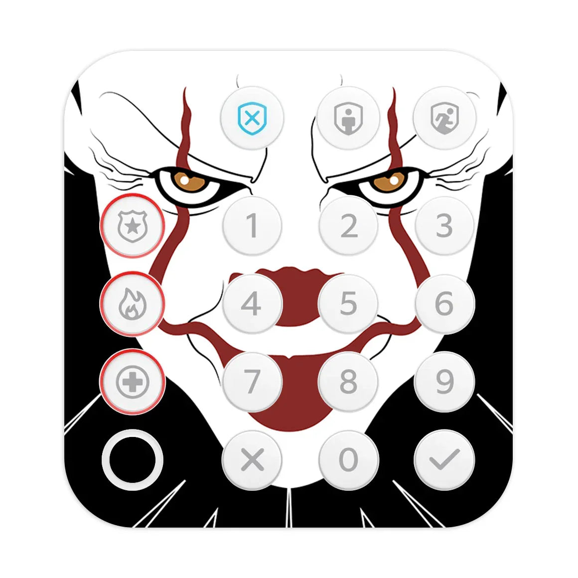 Ring Alarm Keypad (2nd Gen) Horror Series Clown Skin