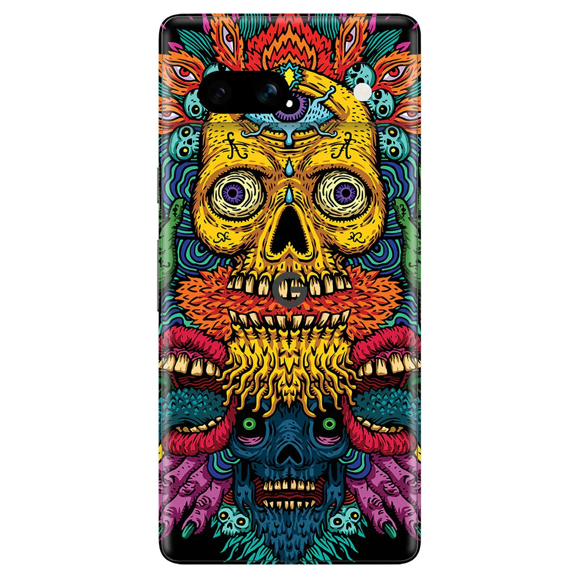 Google Pixel 7a Horror Series Color Skull Skin
