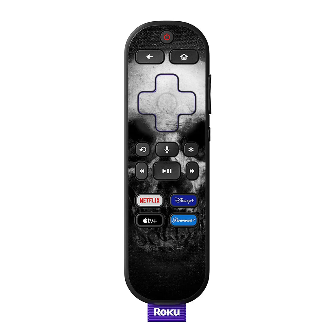 Roku Voice Remote Horror Series Skull Skin