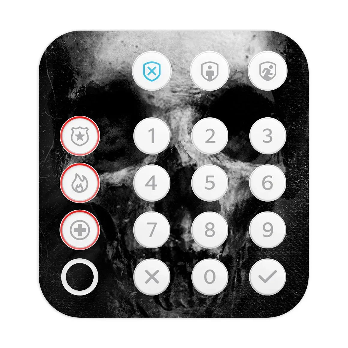 Ring Alarm Keypad (2nd Gen) Horror Series Skull Skin