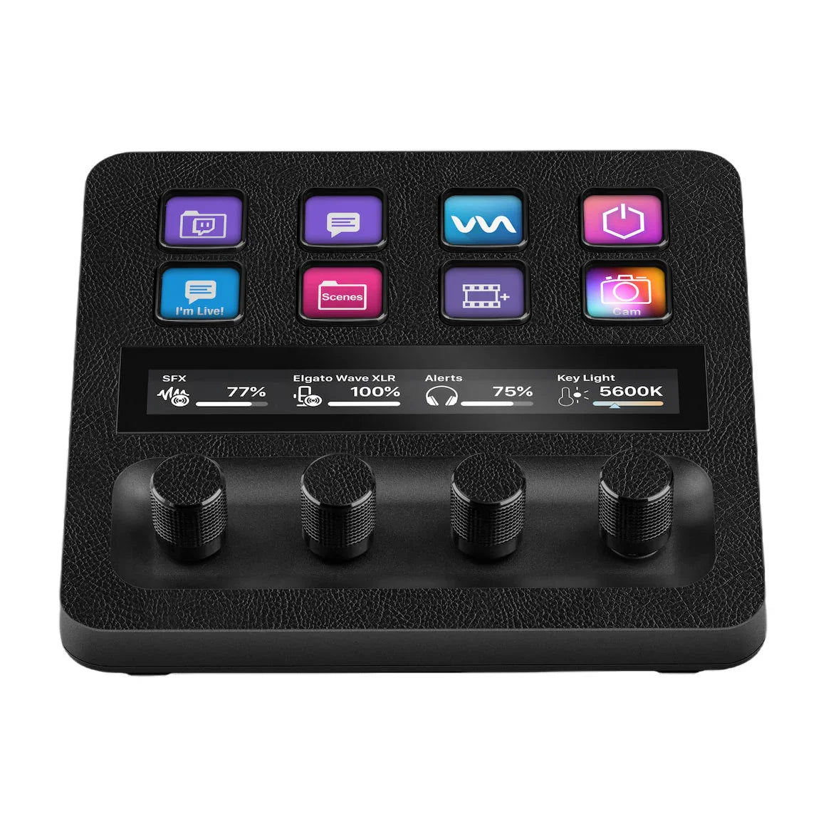 Elgato Stream Deck + Leather Series Black Skin