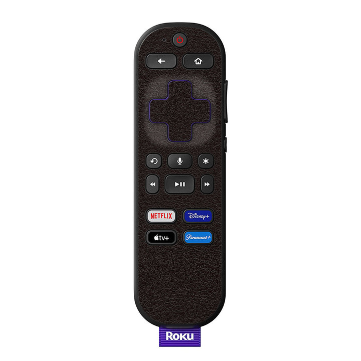 Roku Voice Remote Leather Series Brown Skin