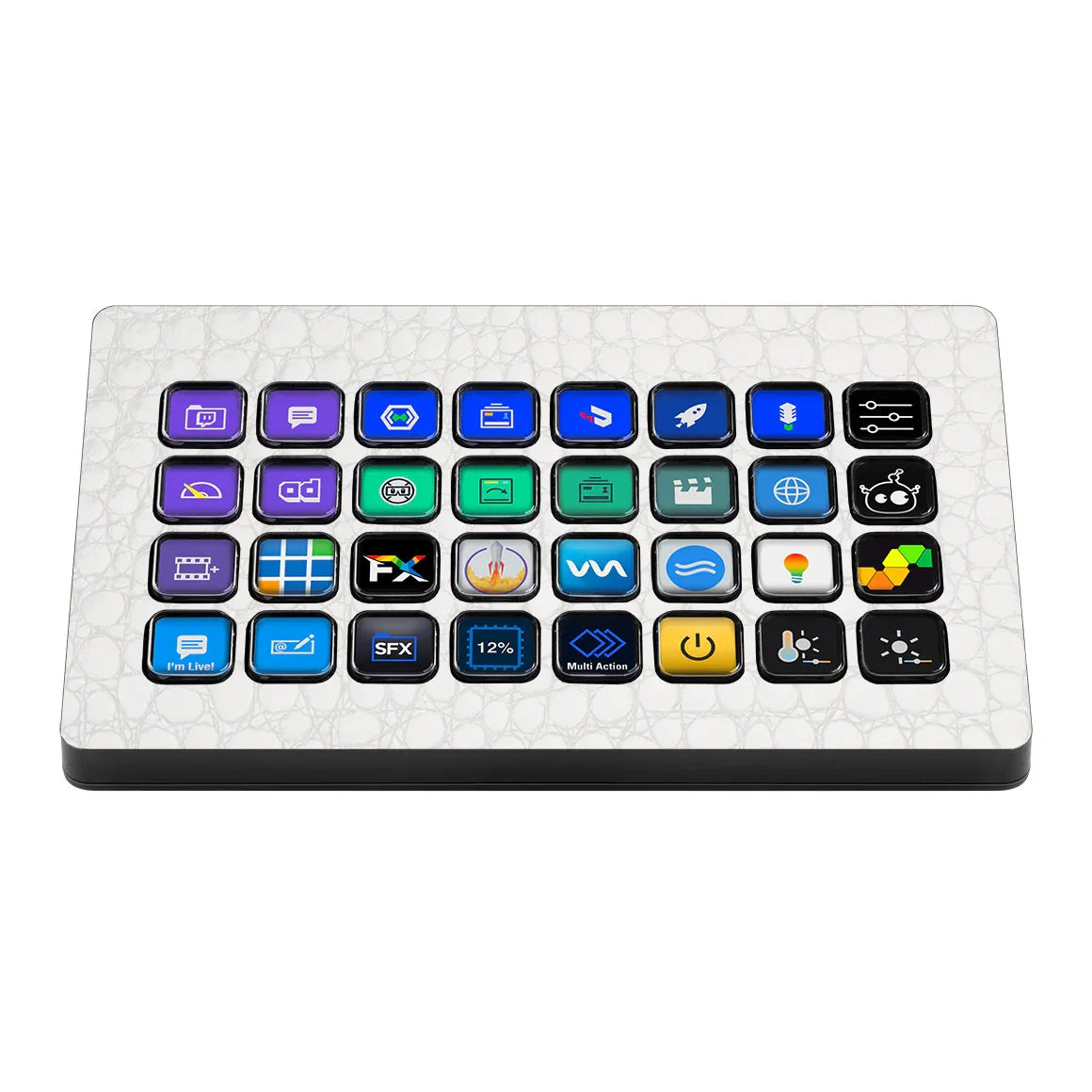 Elgato Stream Deck XL Leather Series WhiteAlligator Skin