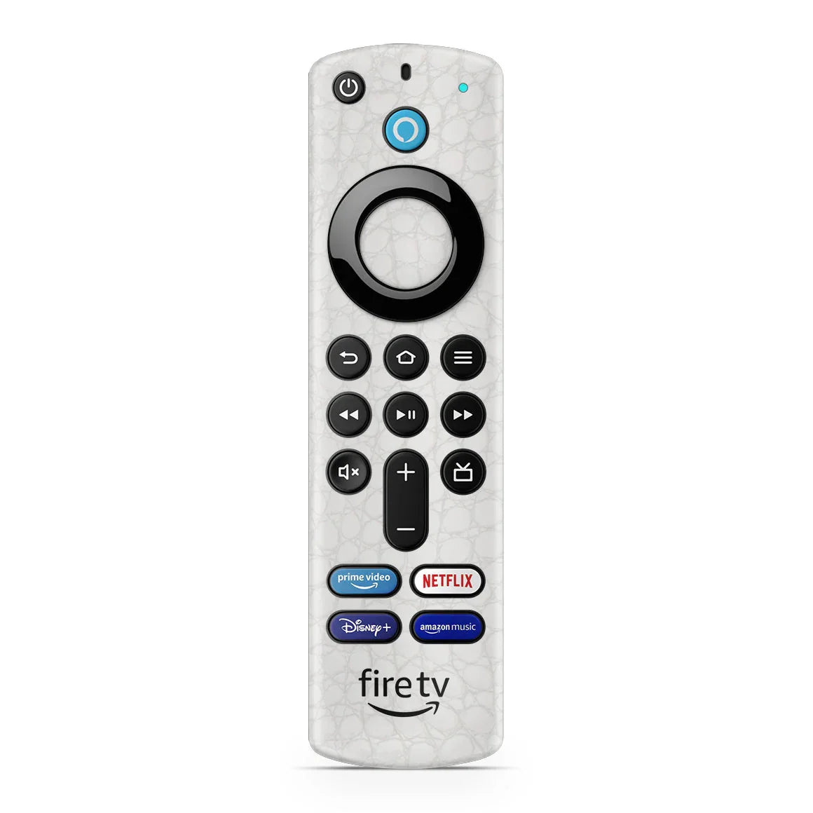 Amazon Fire TV Stick 4K Max Leather Series WhiteAlligator Skin