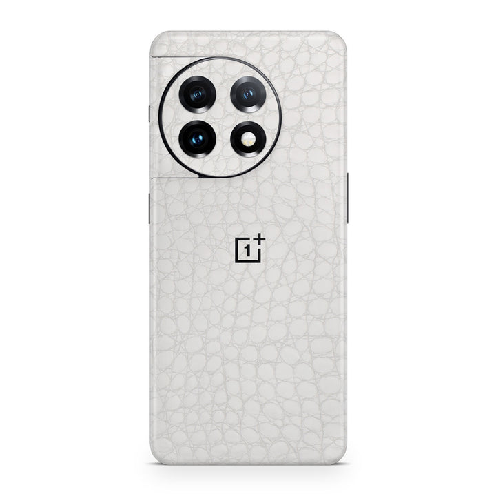 OnePlus 11 5G Leather Series WhiteAlligator Skin