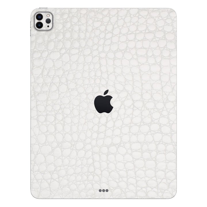 iPad Pro 12.9 Gen 6 Leather Series WhiteAlligator Skin