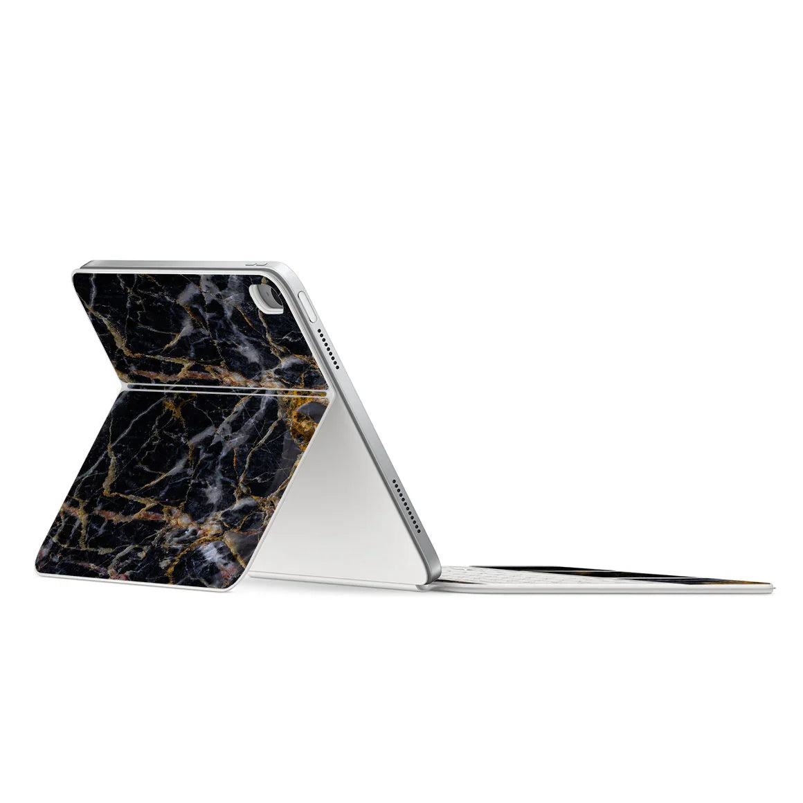 Magic Keyboard Folio for iPad (Gen 10) Marble Series Black Gold Skin