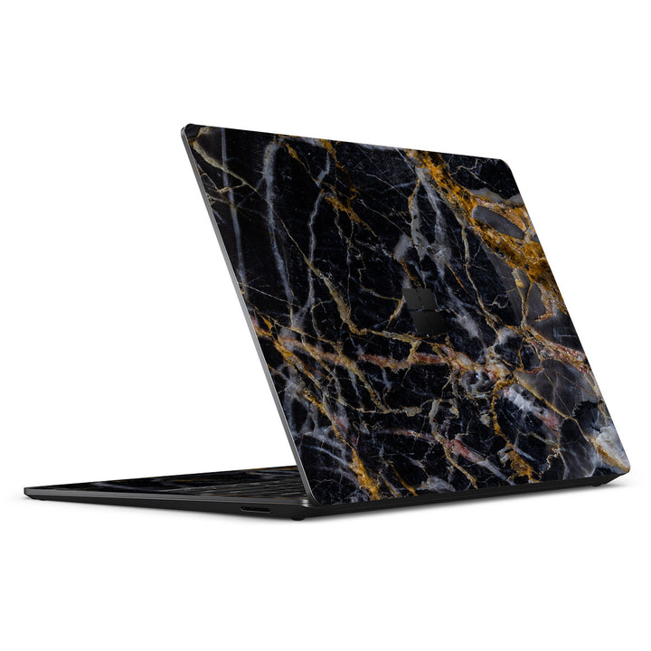 Surface Laptop 5 15" Marble Series Black Gold Skin