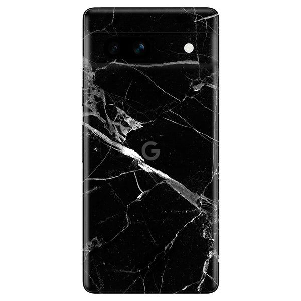 Google Pixel 7a Marble Series Black Skin
