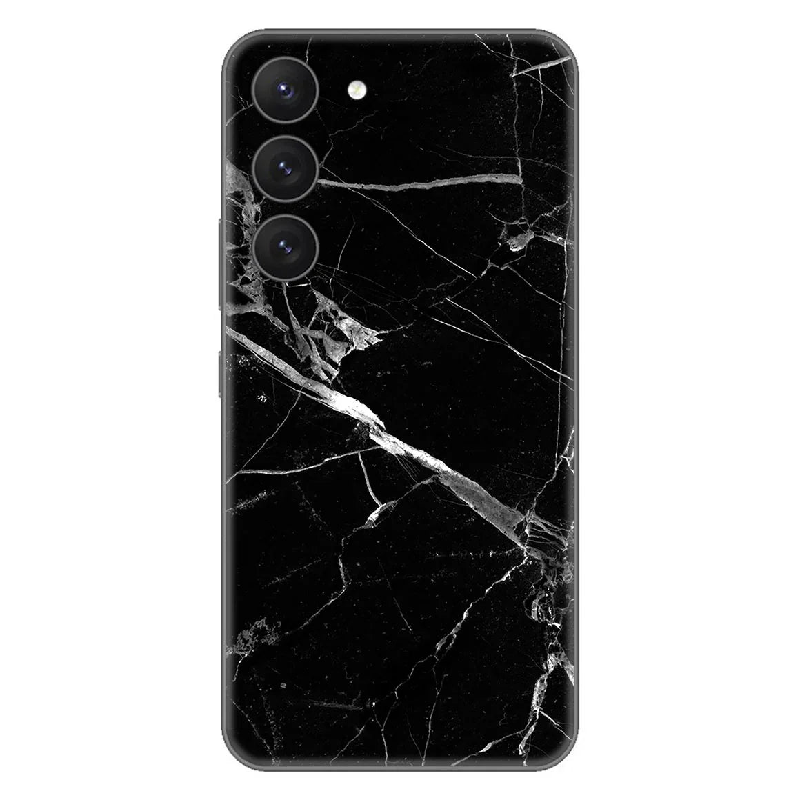 Galaxy S23 Plus Marble Series Black Skin