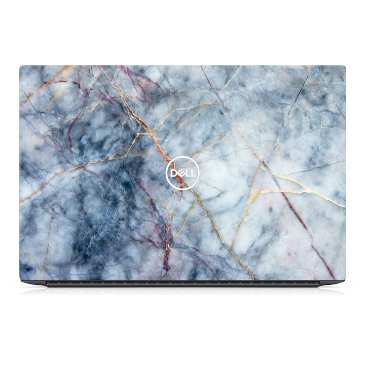 Dell XPS 15 9520 Marble Series Blue Gold Skin