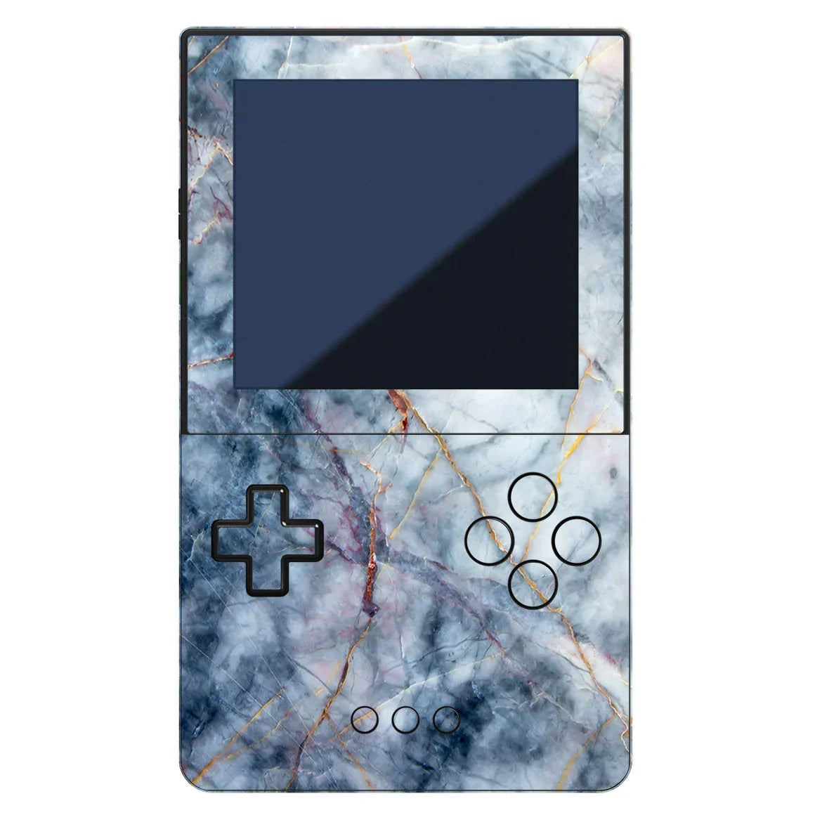 Analogue Pocket Marble Series Blue Gold Skin