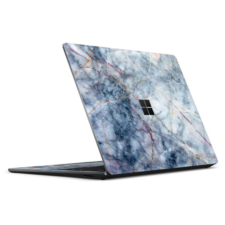 Surface Laptop 5 15" Marble Series Blue Gold Skin