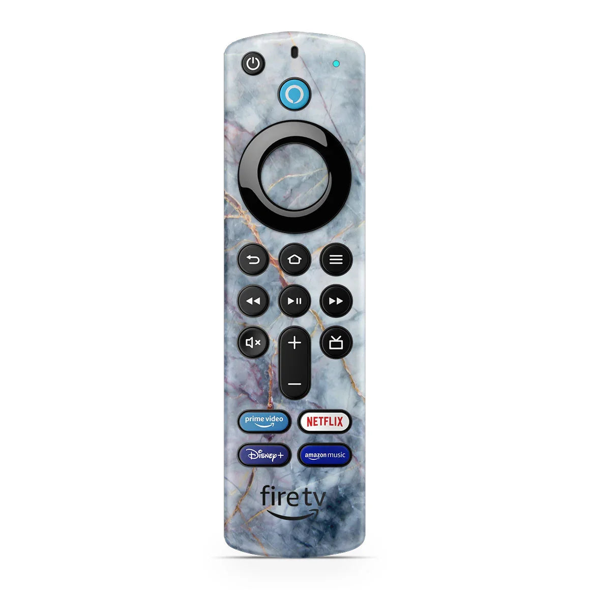 Amazon Fire TV Stick 4K Max Marble Series Blue Gold Skin