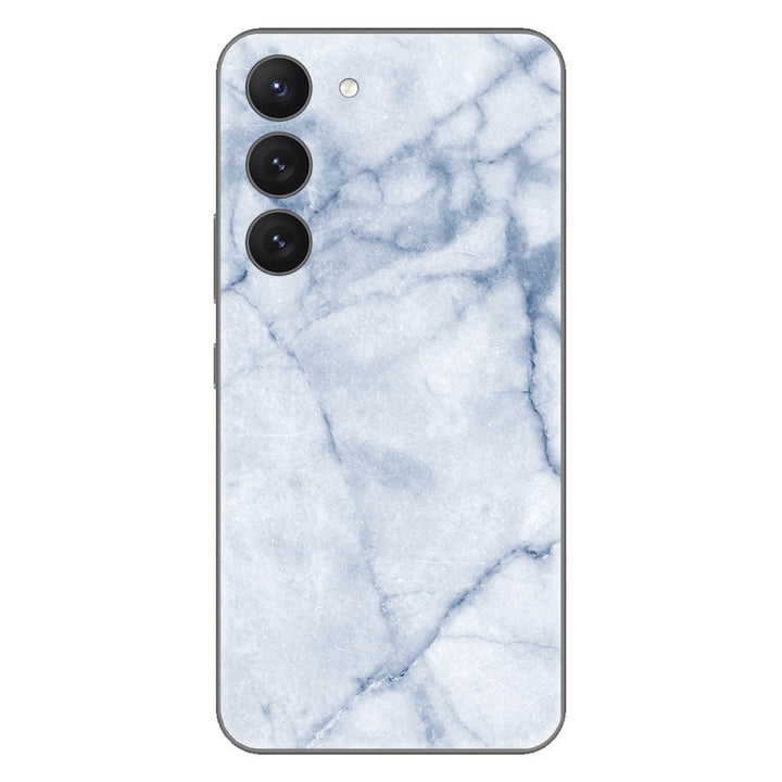 Galaxy S23 Plus Marble Series Blue Skin