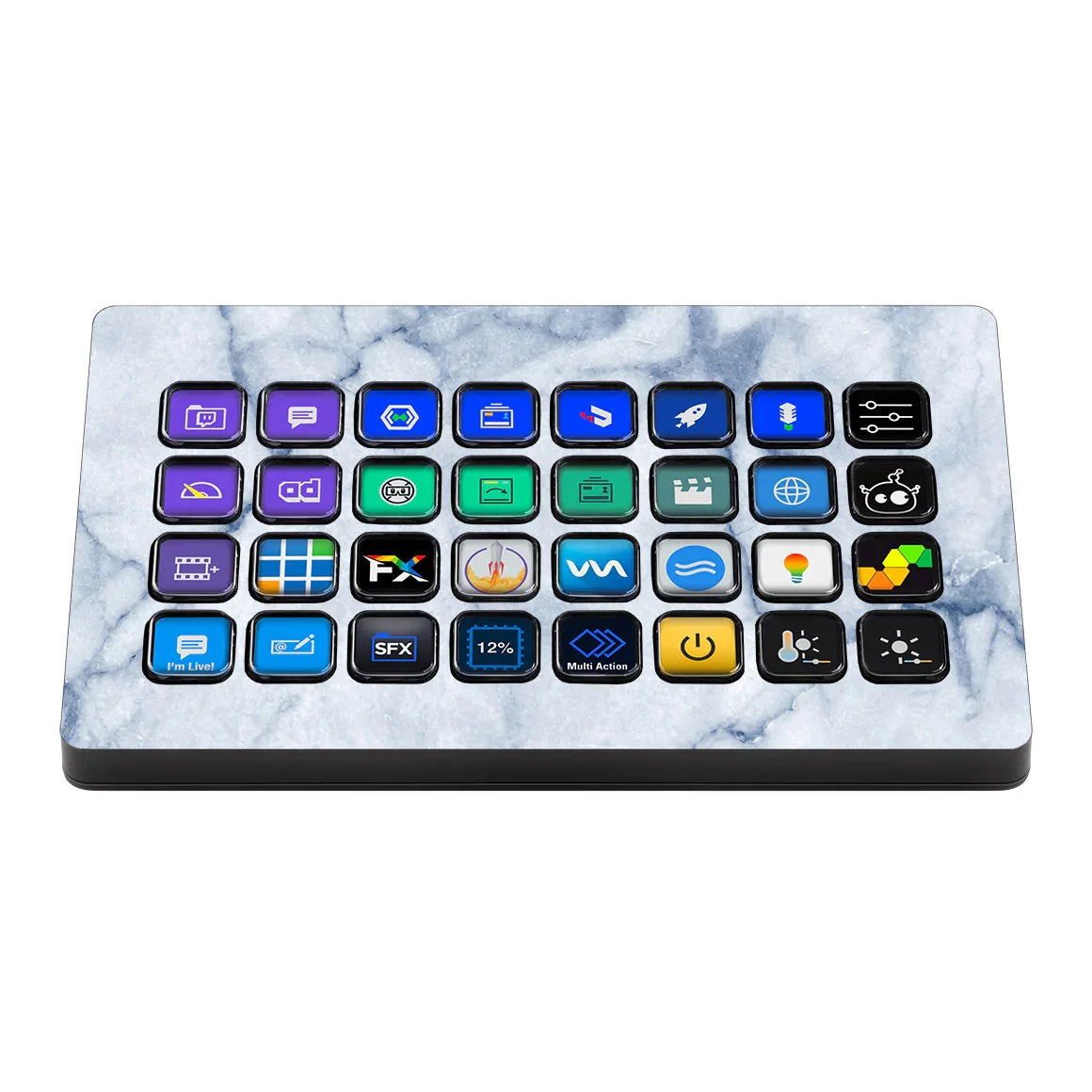 Elgato Stream Deck XL Marble Series Blue Skin