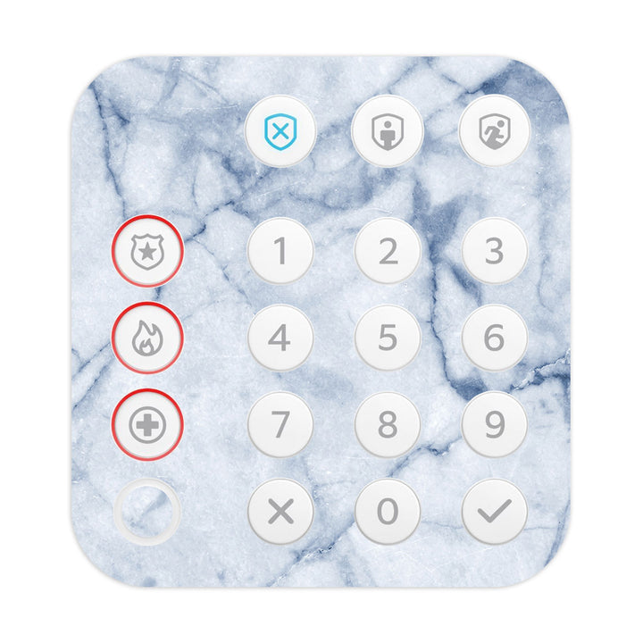 Ring Alarm Keypad (2nd Gen) Marble Series Blue Skin