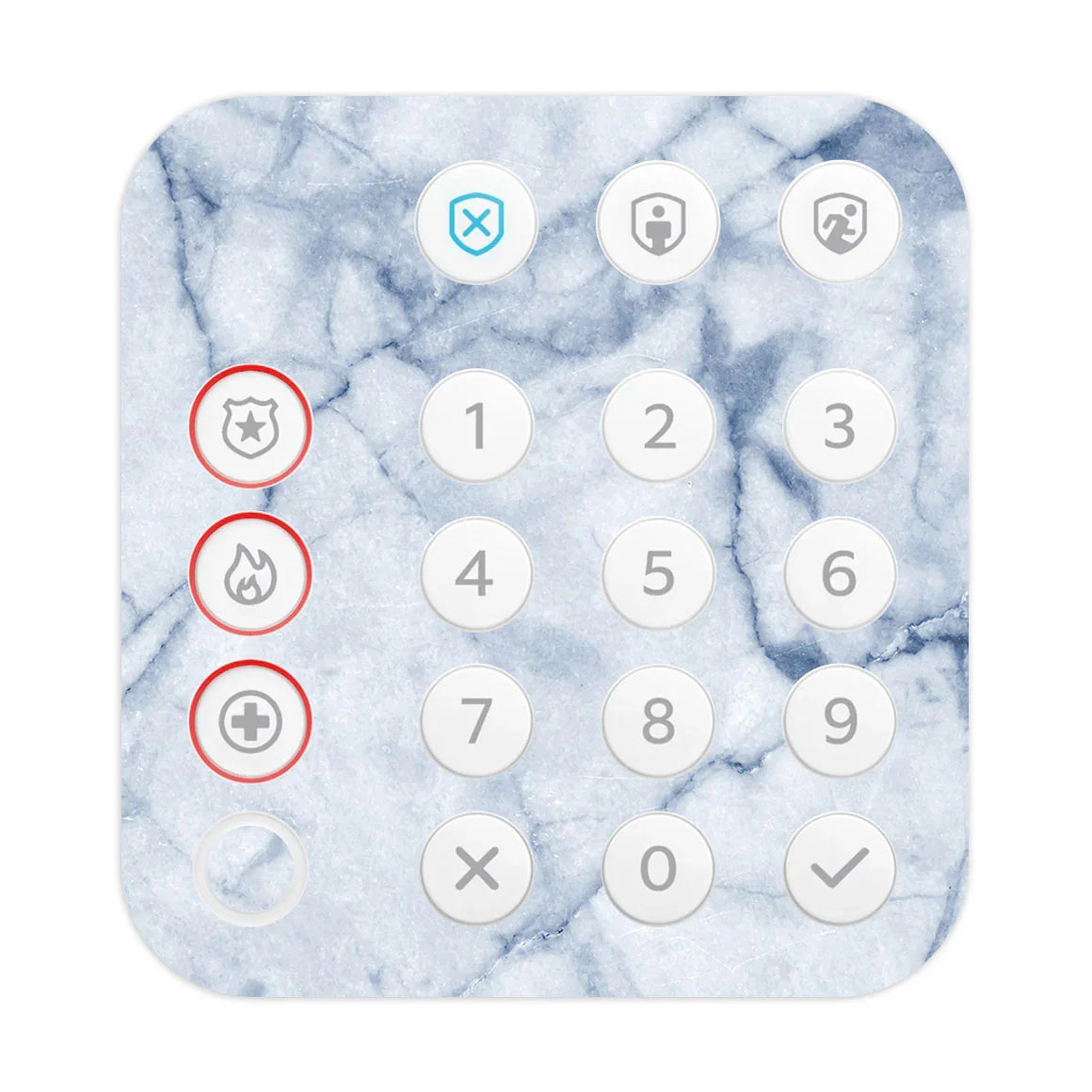 Ring Alarm Keypad (2nd Gen) Marble Series Blue Skin