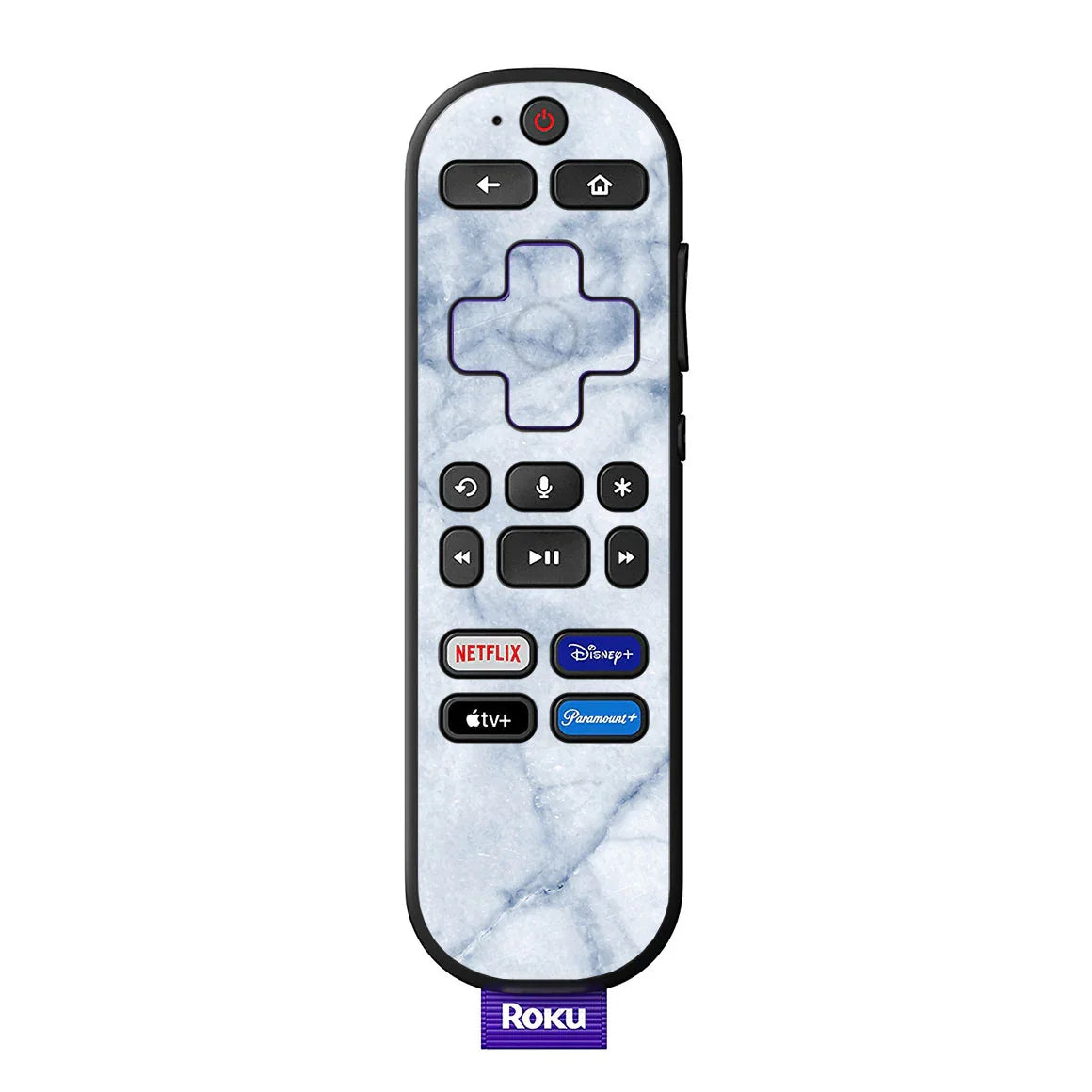 Roku Voice Remote Marble Series Blue Skin