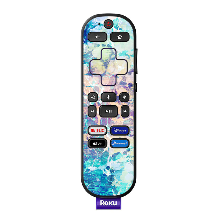 Roku Voice Remote Marble Series Cotton Candy Skin