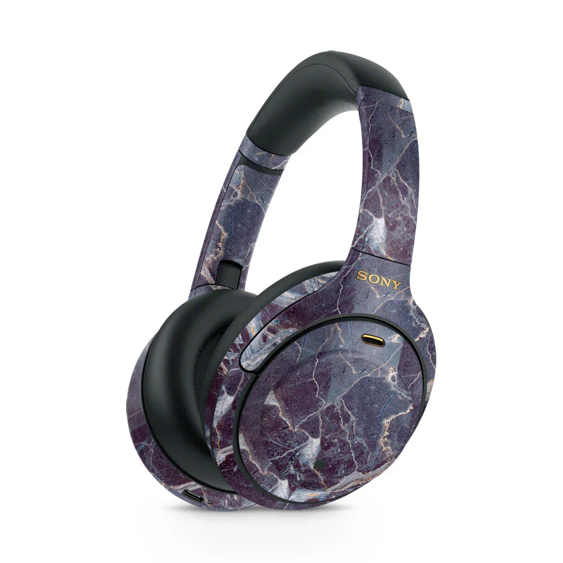 Sony WH-1000XM4 Marble Series Dark Blue Skin