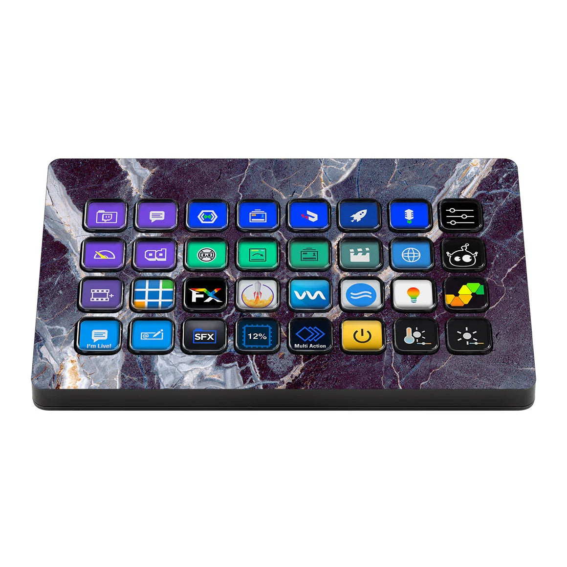 Elgato Stream Deck XL Marble Series Dark Blue Skin