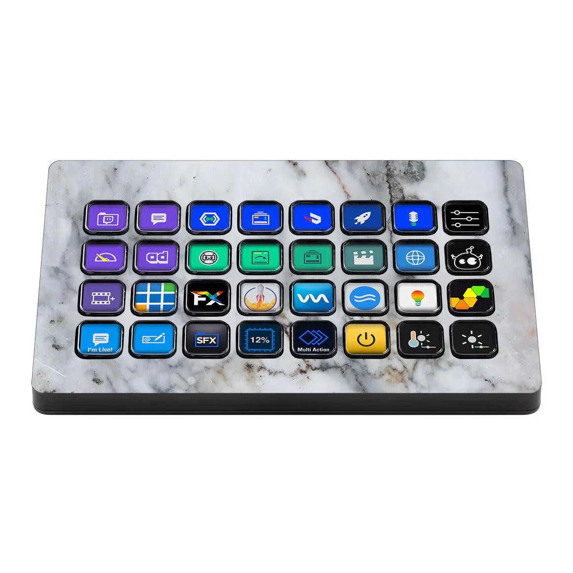 Elgato Stream Deck XL Marble Series Gray Skin