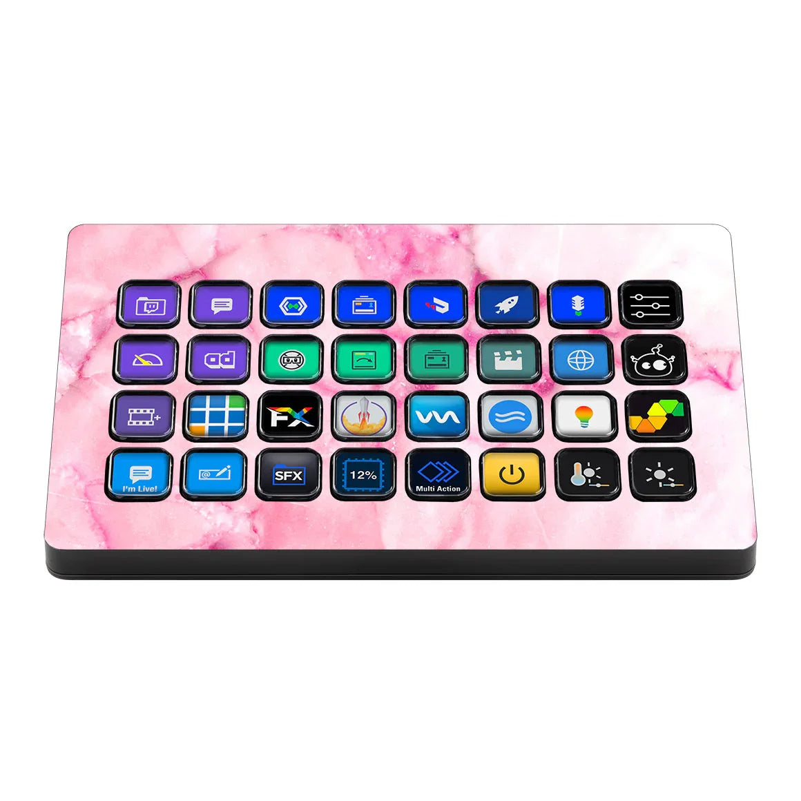 Elgato Stream Deck XL Marble Series Pink Skin