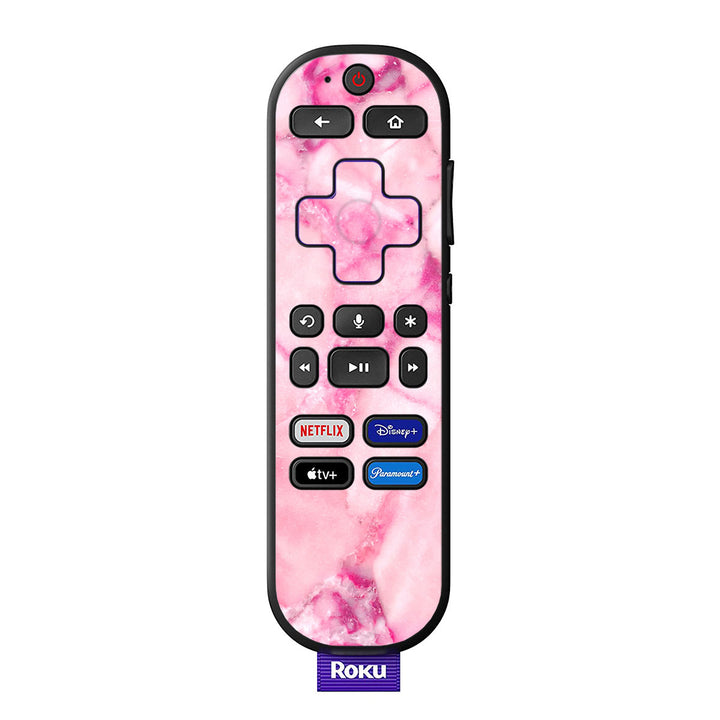 Roku Voice Remote Marble Series Pink Skin